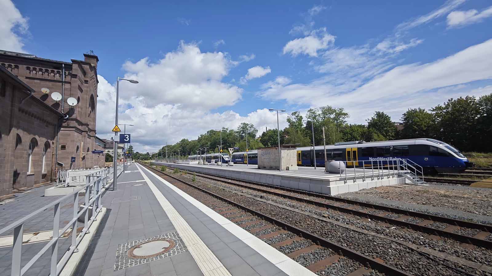 Bahnhof Holzminden: Der Umbau schreitet sichtbar voran