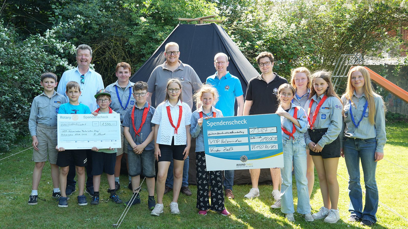 Rotary Club und Round Table spenden für den VCP Holzminden und stärken die Jugendarbeit vor Ort